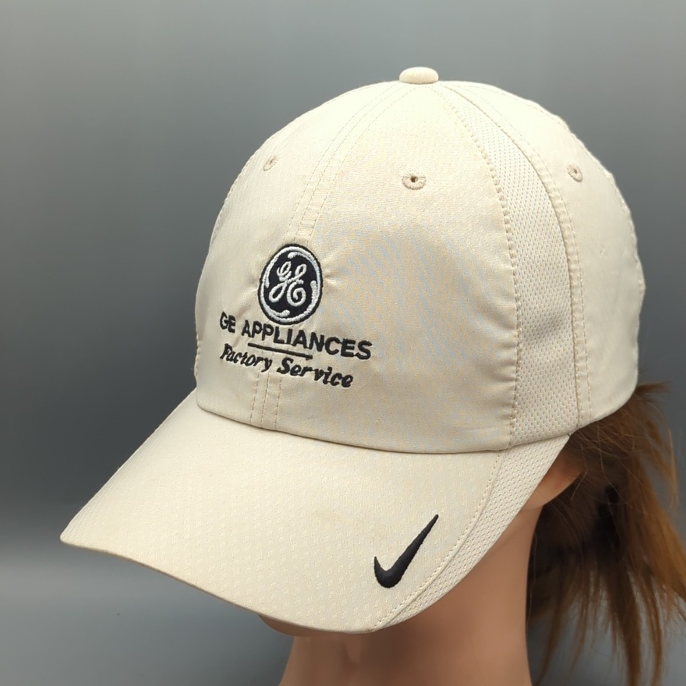 GE Appliances Factory Service Nike Heritage86 Dri-Fit Hat Cap OSFM Cream